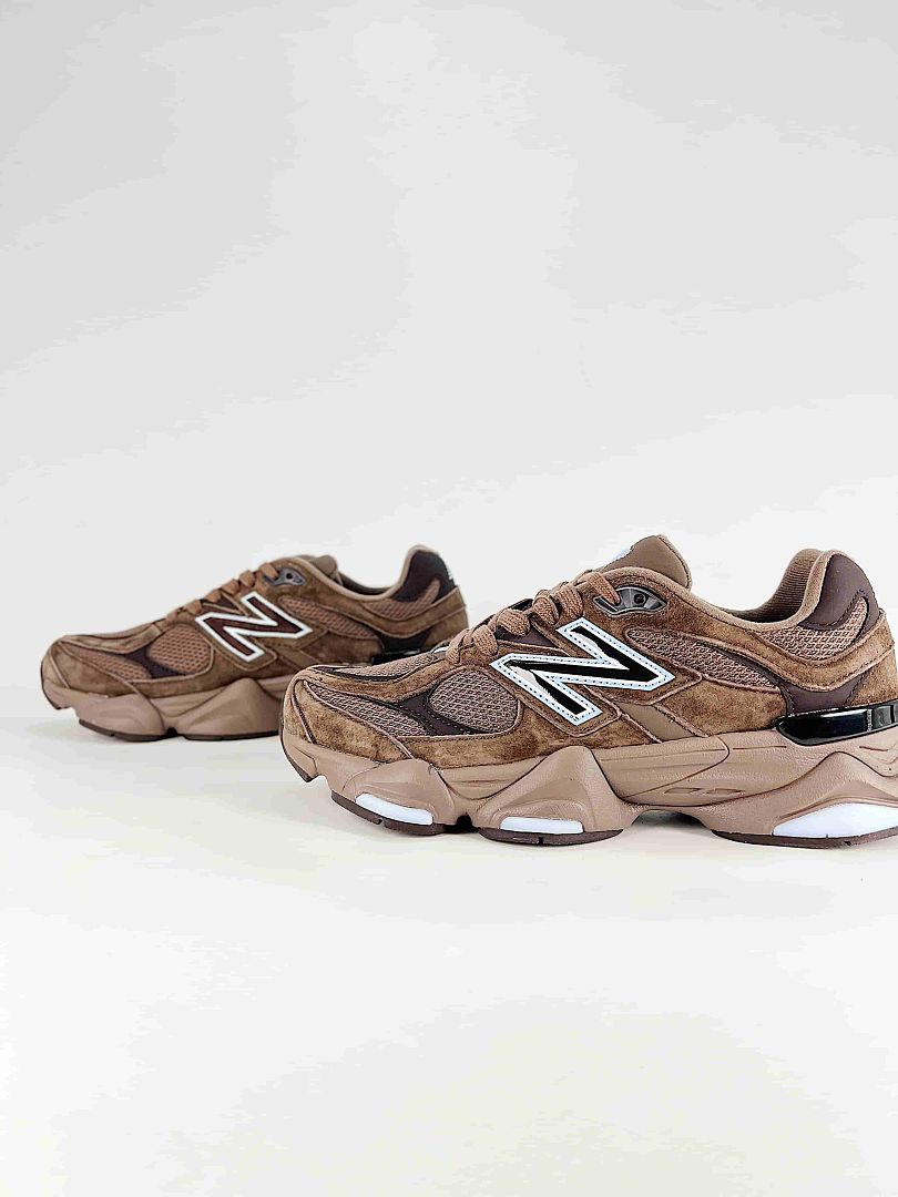 New Balance 9060 U9060622 Brown Mesh Chunky Retro Sneakers for Women and Men