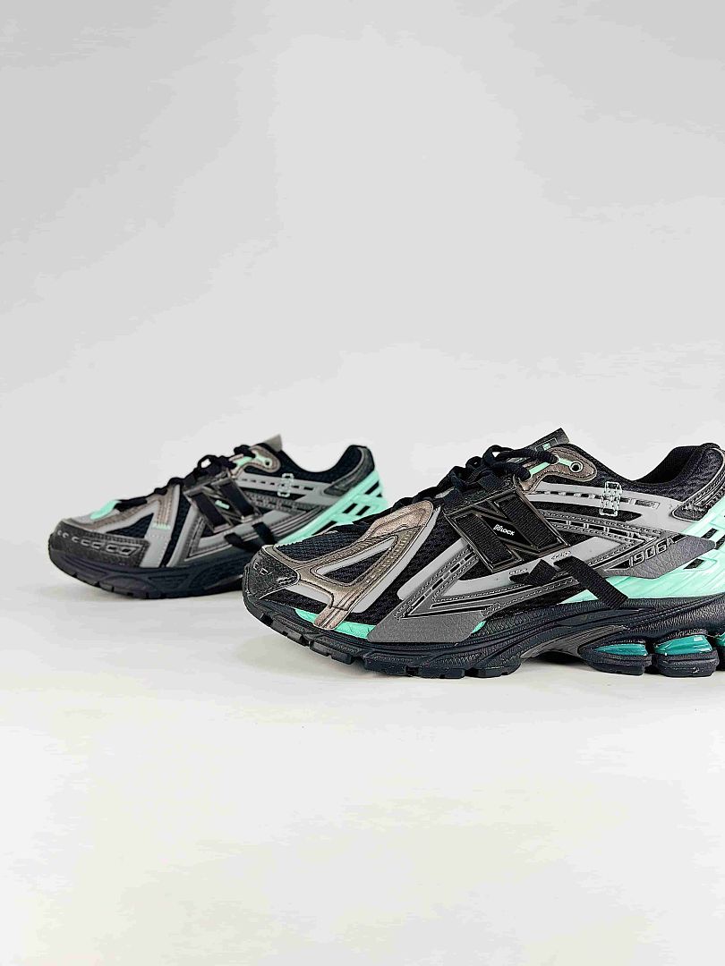 New Balance 1906A Womens Mens Black Silver Mint Green Retro Runner Sneakers