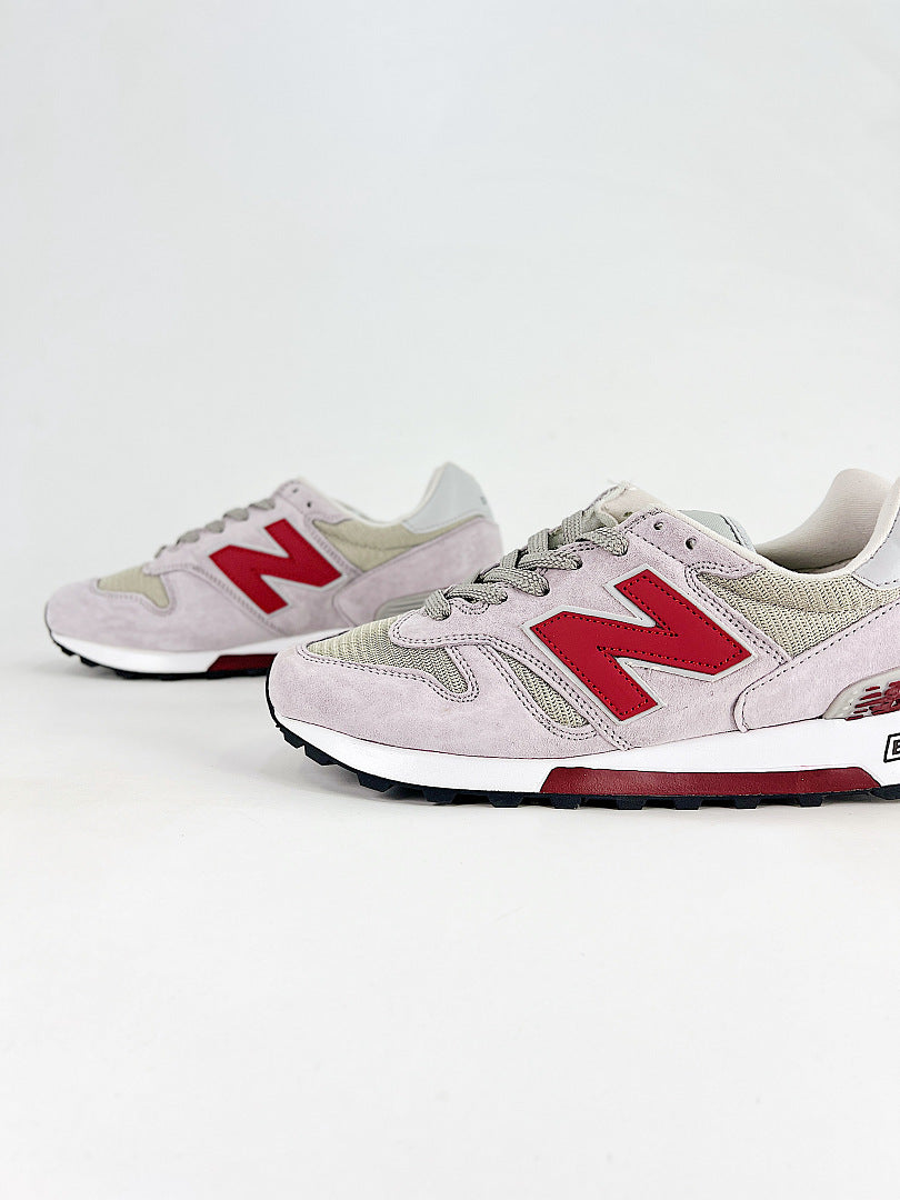 New Balance 1300 JP Grey Red Retro Casual Sneakers for Women and Men