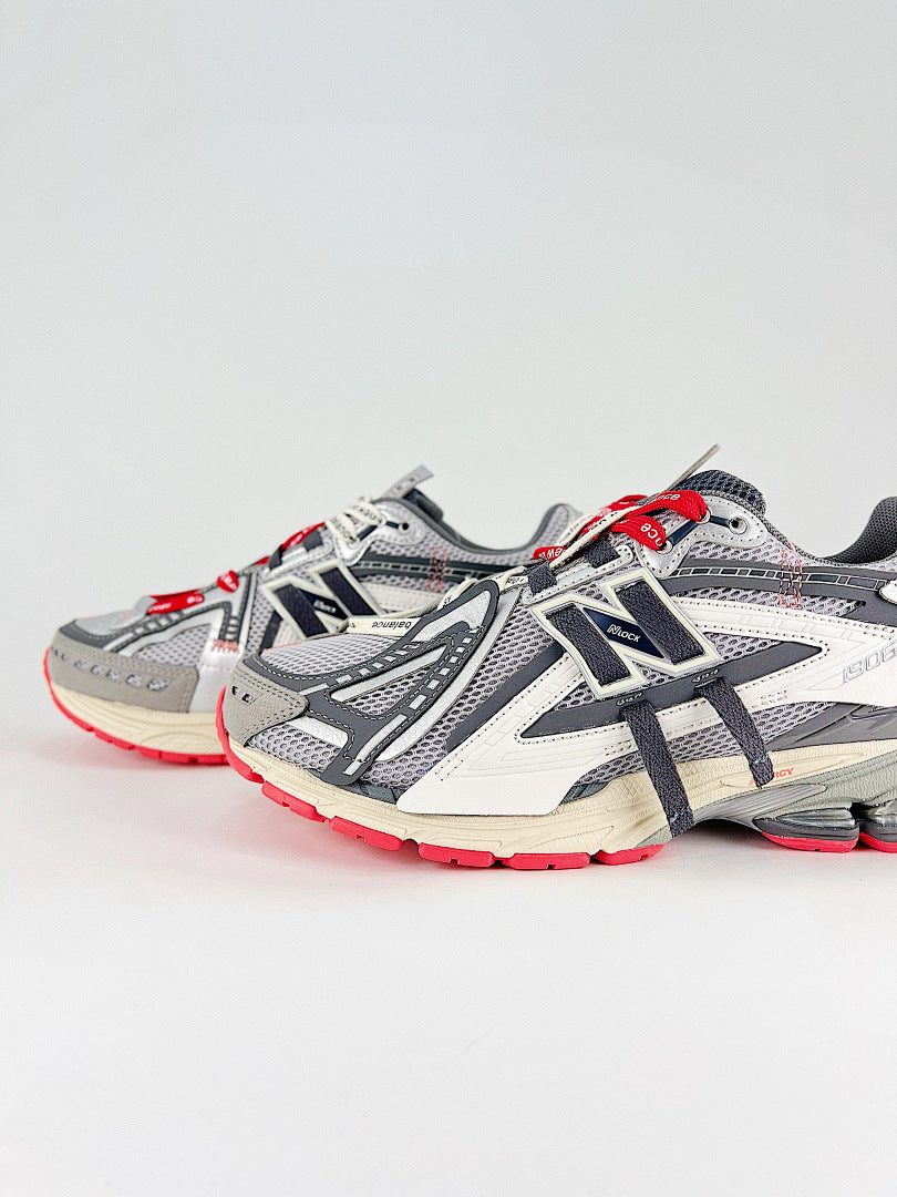 New Balance 1906A U1906AC Grey White Red Womens Mens Deconstructed Retro Mesh Sneakers