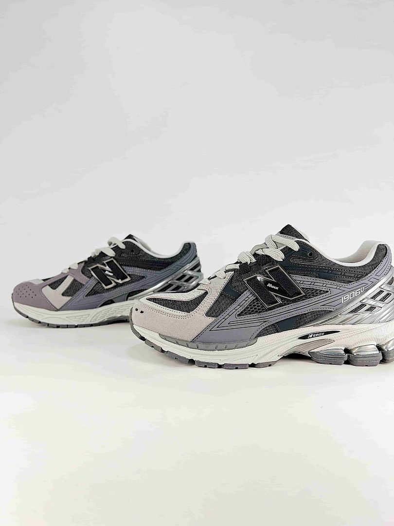 New Balance 1906U Black Grey Silver Womens Mens Retro Mesh Sneakers