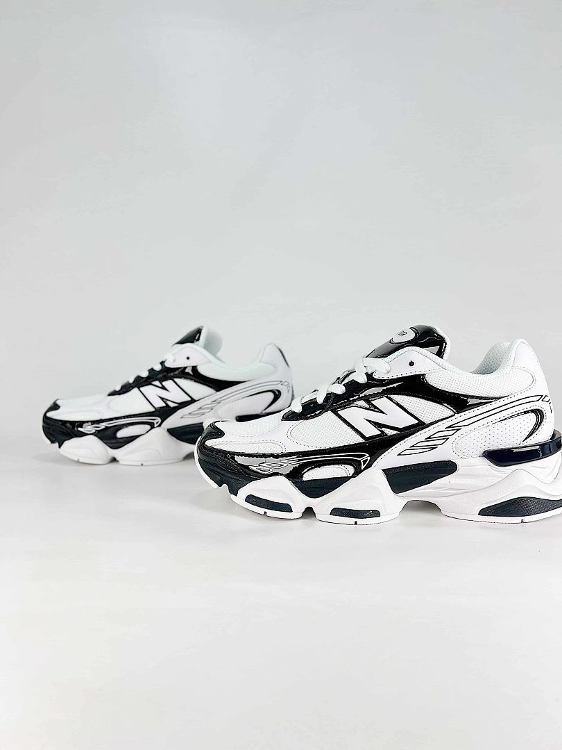 New Balance 9060 U906076M Black White Retro Chunky Sneakers for Women and Men