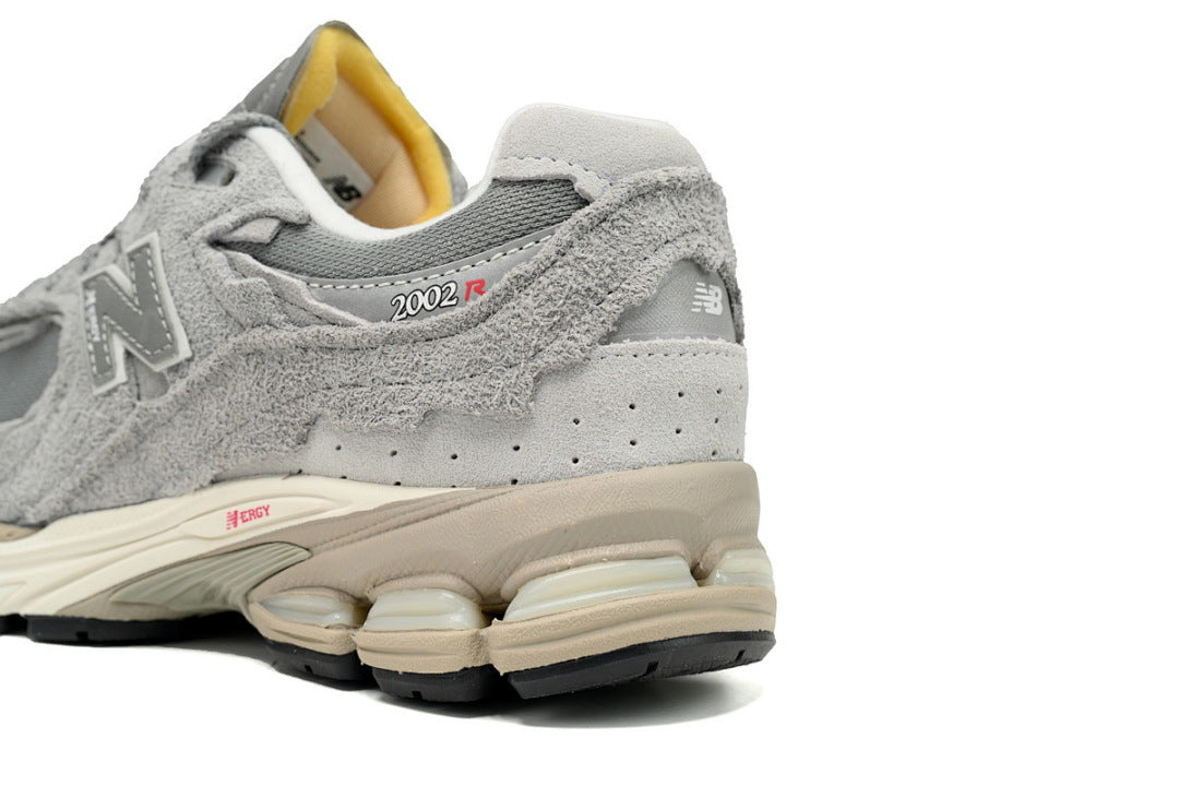 New Balance 2002R M2002RDM Light Grey Womens Mens Retro Distressed Mesh Sneakers