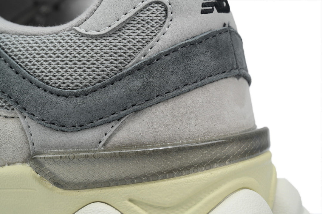 New Balance 9060 U9060GRY Women's & Men's Grey & Cream Retro Chunky Sneakers