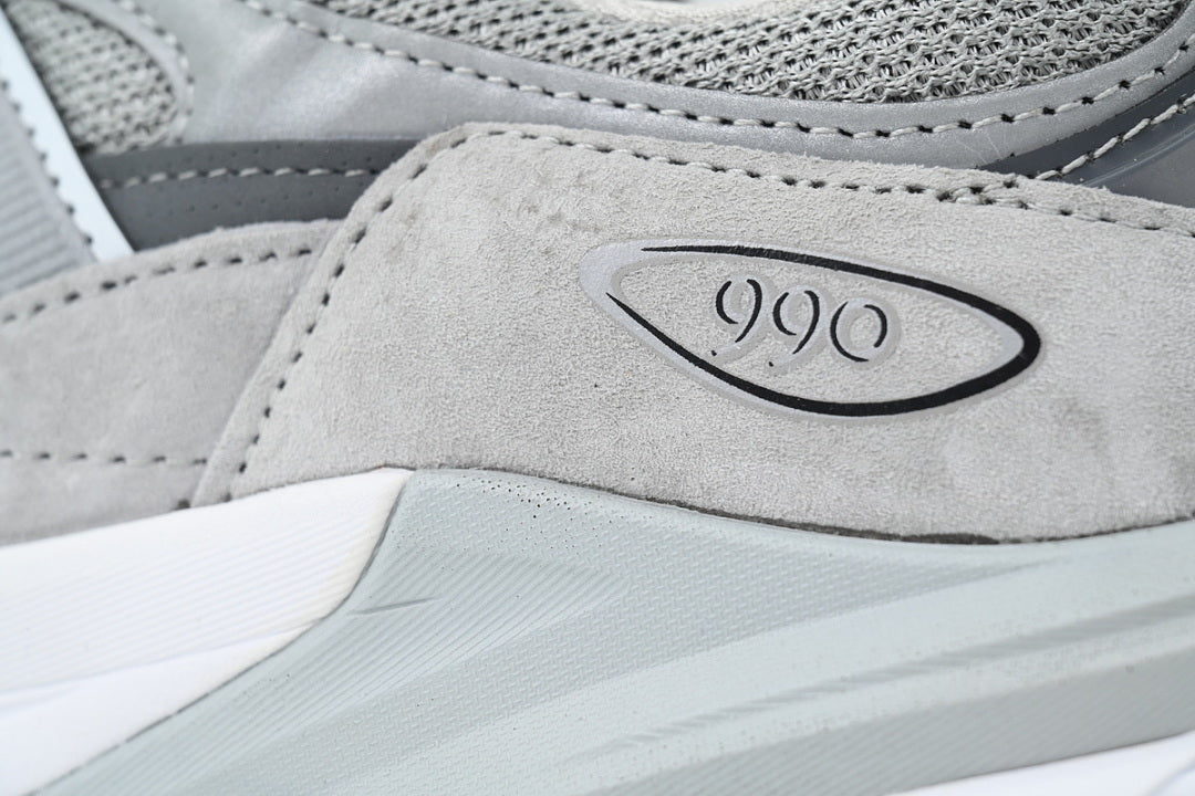 New Balance 990v6 M990GL6 Grey Low Top Retro Sneakers Women Men