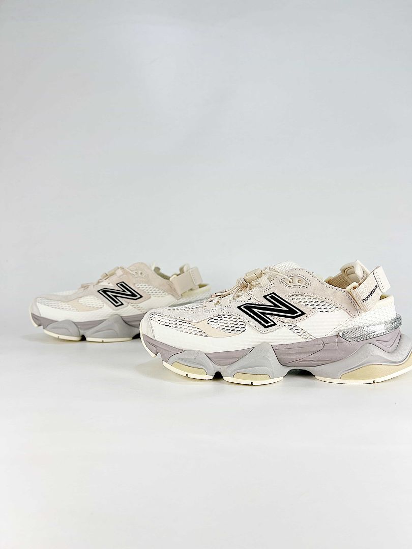 New Balance 9060 U90609IH Cream White Grey Mesh Retro Chunky Sneakers for Women and Men