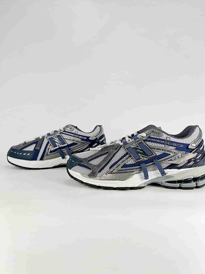 New Balance 1906A Navy Blue Silver White Womens Mens Deconstructed Retro Mesh Sneakers