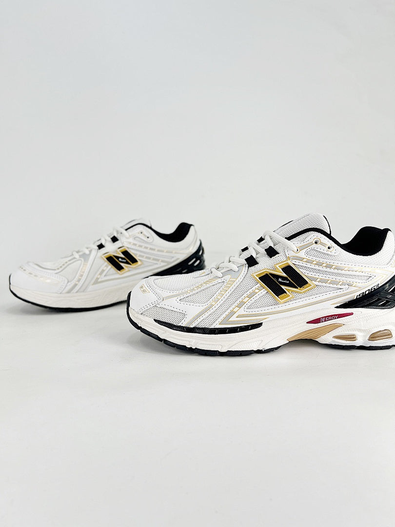 New Balance 1906R White Black Gold Womens Mens Retro Mesh Sneakers