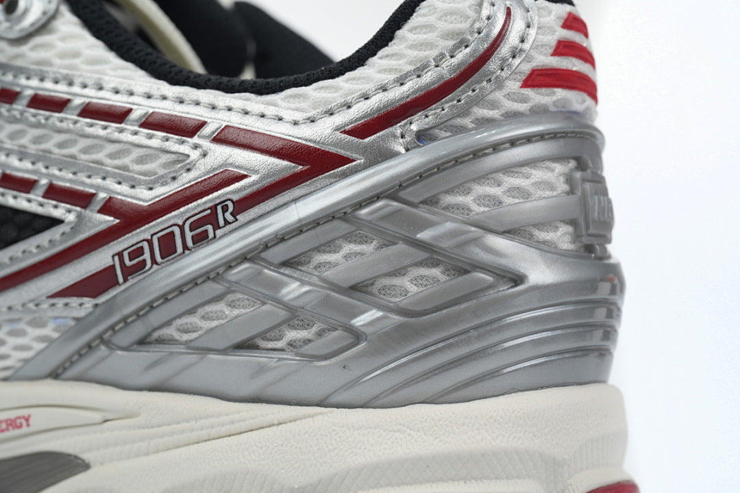 New Balance 1906R M1906REA White Silver Red Womens Mens Retro Mesh Sneakers