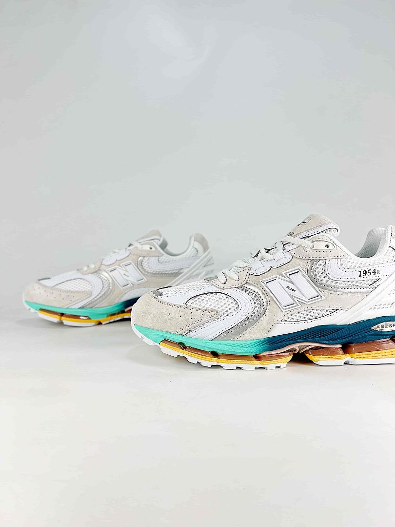 New Balance 1954R U19549XD White Teal Retro Sneakers Women Men Y2K Casual Shoes