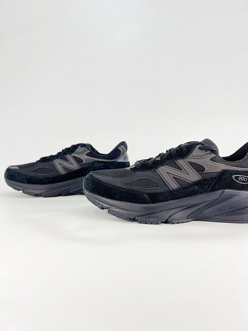 New Balance 990v6 U990BB6 Black Grey Retro Low Top Lifestyle Sneakers Women Men
