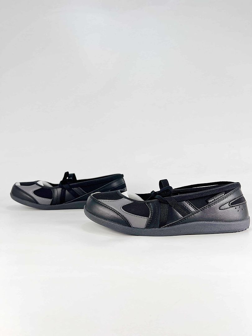 New Balance Flat Breeze SD2601BK Black Silver Mary Jane Ballet Sneakers for Women and Men