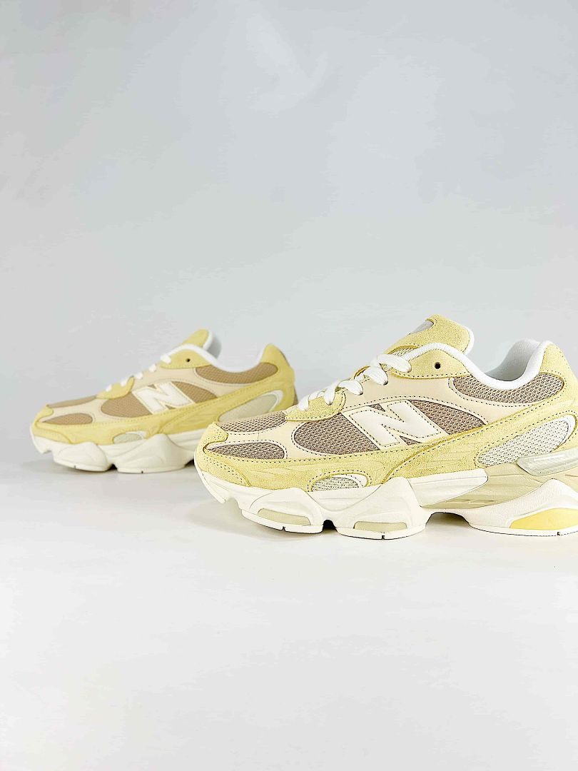 New Balance 9060 U90606U0 Yellow Beige Retro Chunky Sneakers for Women and Men