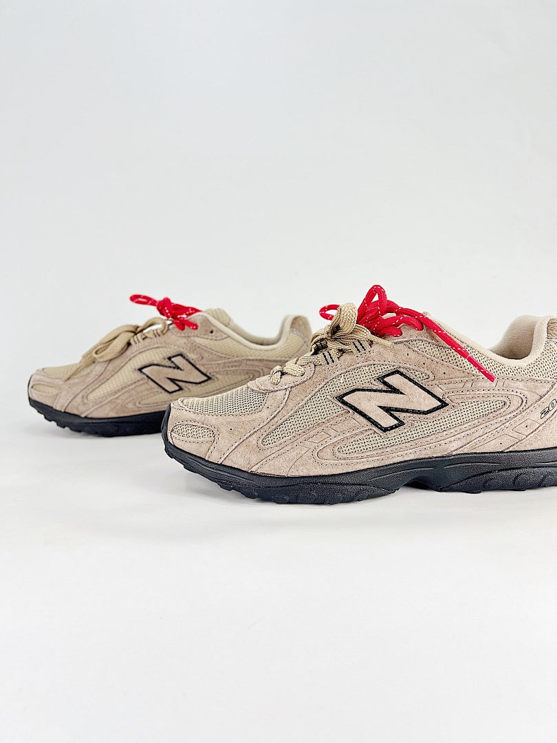 New Balance 204L Beige Black Low Profile Retro Sneakers Women Men