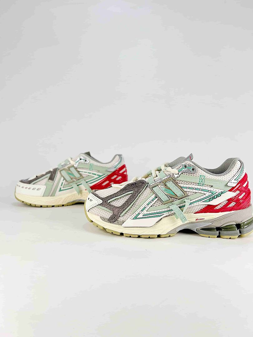 New Balance 1906R U19065DY White Silver Mint Red Retro Sneakers for Women and Men