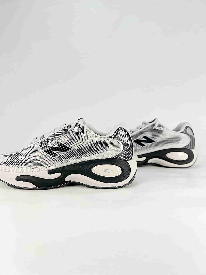 New Balance AC Runner Womens Mens Silver Black Retro Mesh Lifestyle Sneakers