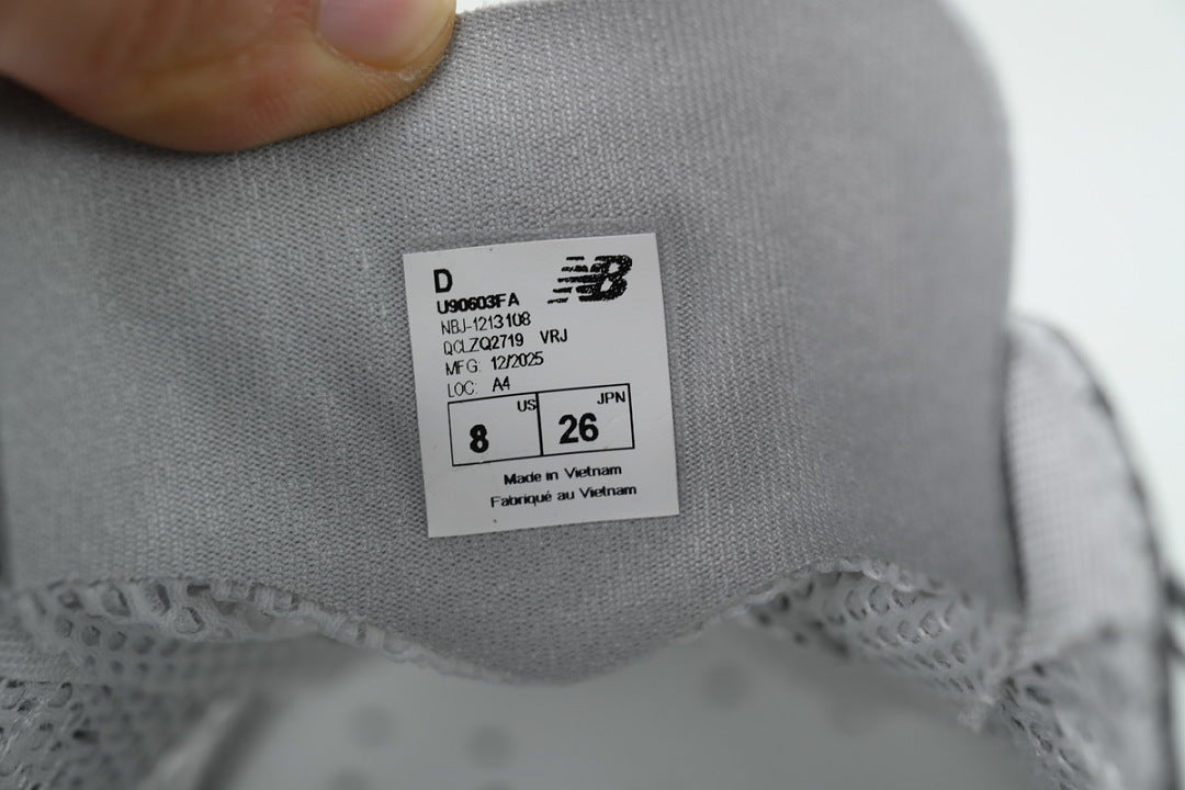New Balance 9060 U90603FA Summer Raincloud Grey White Chunky Sneaker Sandals Women Men