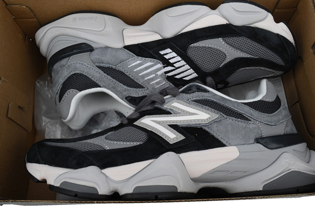 New Balance 9060 'Dark Grey' U9060JBM Women's & Men's Black & Grey Retro Chunky Sneakers