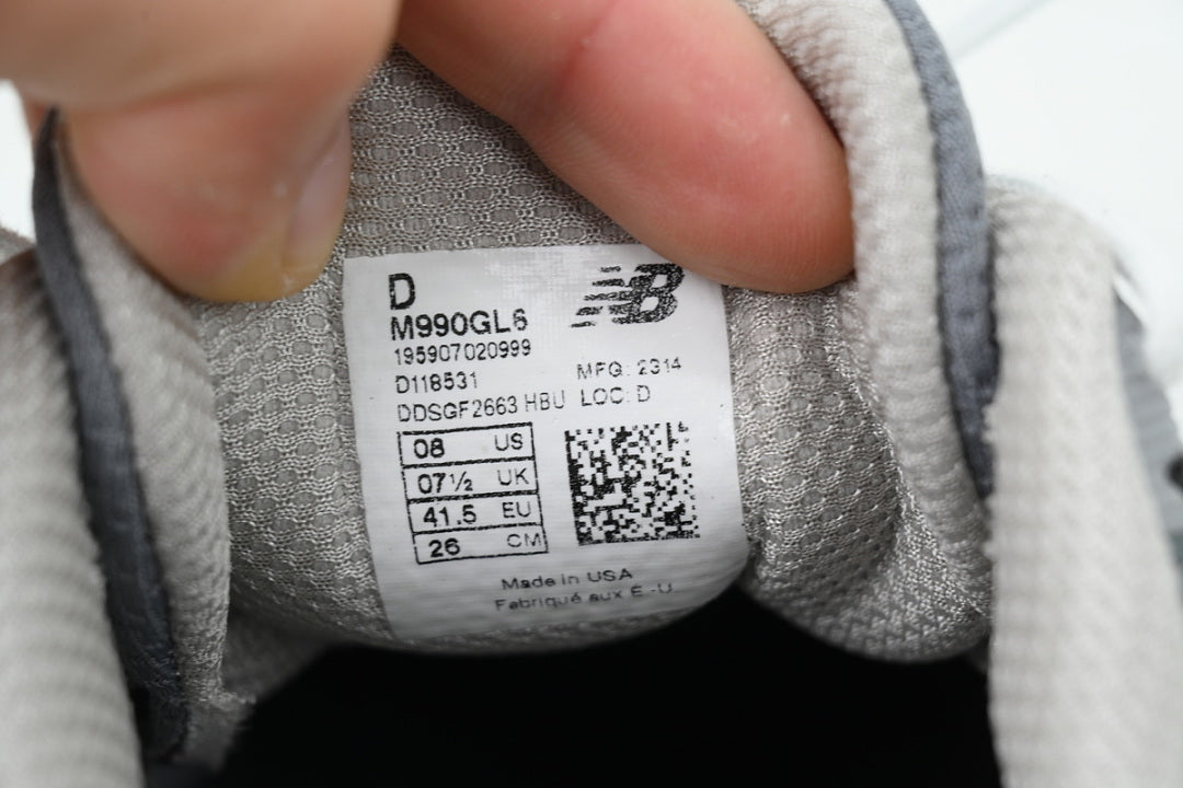New Balance 990v6 M990GL6 Grey Low Top Retro Sneakers Women Men