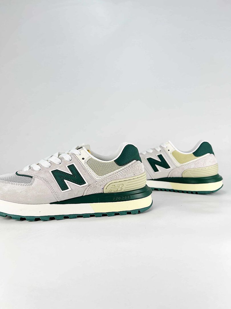 New Balance 574 U574LGQW Womens Mens Grey Green Retro Casual Sneakers
