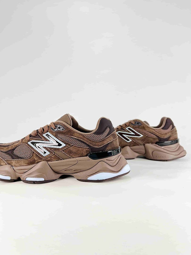 New Balance 9060 U9060622 Brown Mesh Chunky Retro Sneakers for Women and Men