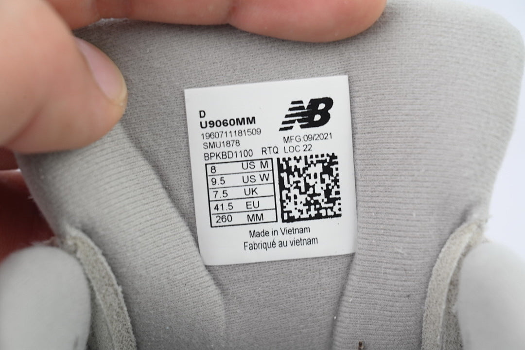 New Balance 9060 Grey Moonbeam U9060MM Women's & Men's Retro Chunky Sneakers