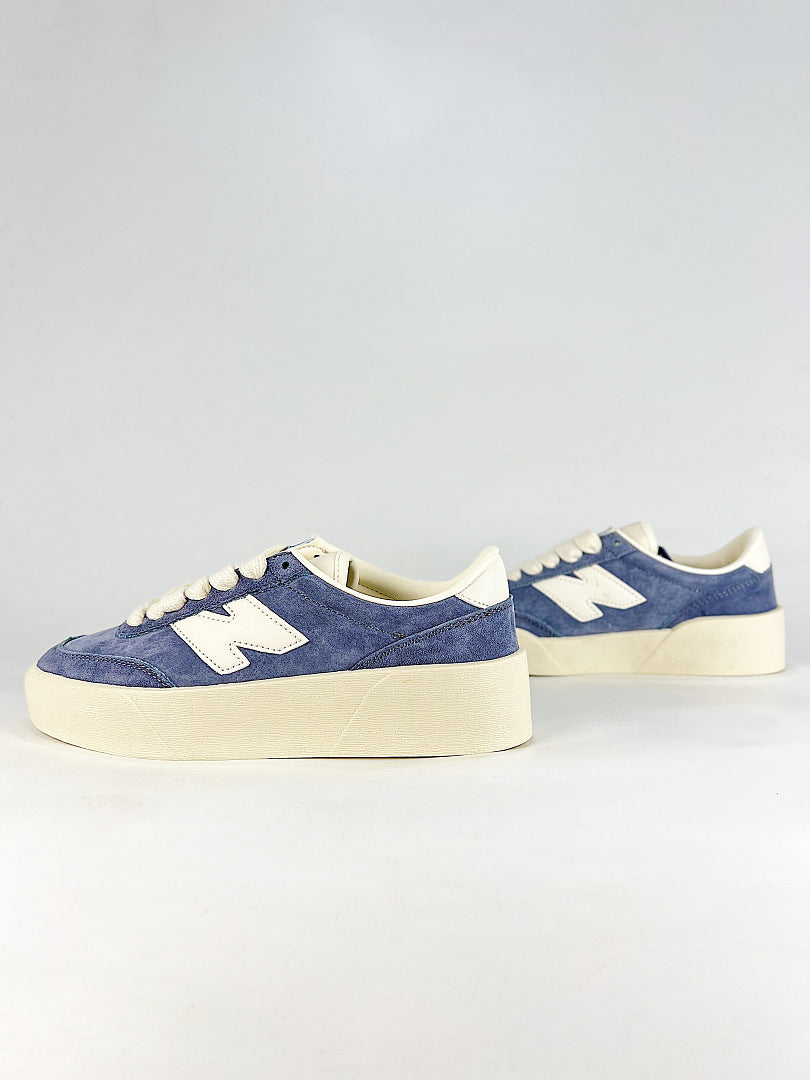 New Balance 750 U7507SP Blue Cream Platform Sneakers Retro Casual Shoes for Women and Men