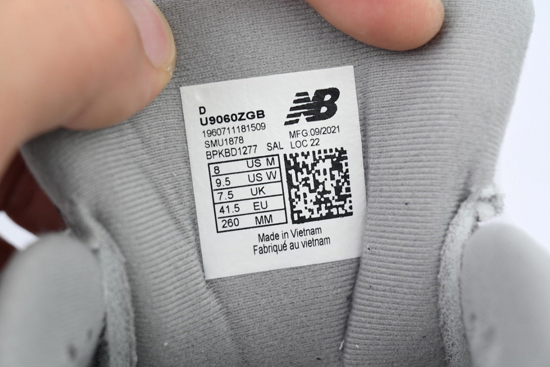 New Balance 9060 Shadow Grey U9060ZGB Women's & Men's Retro Chunky Sneakers