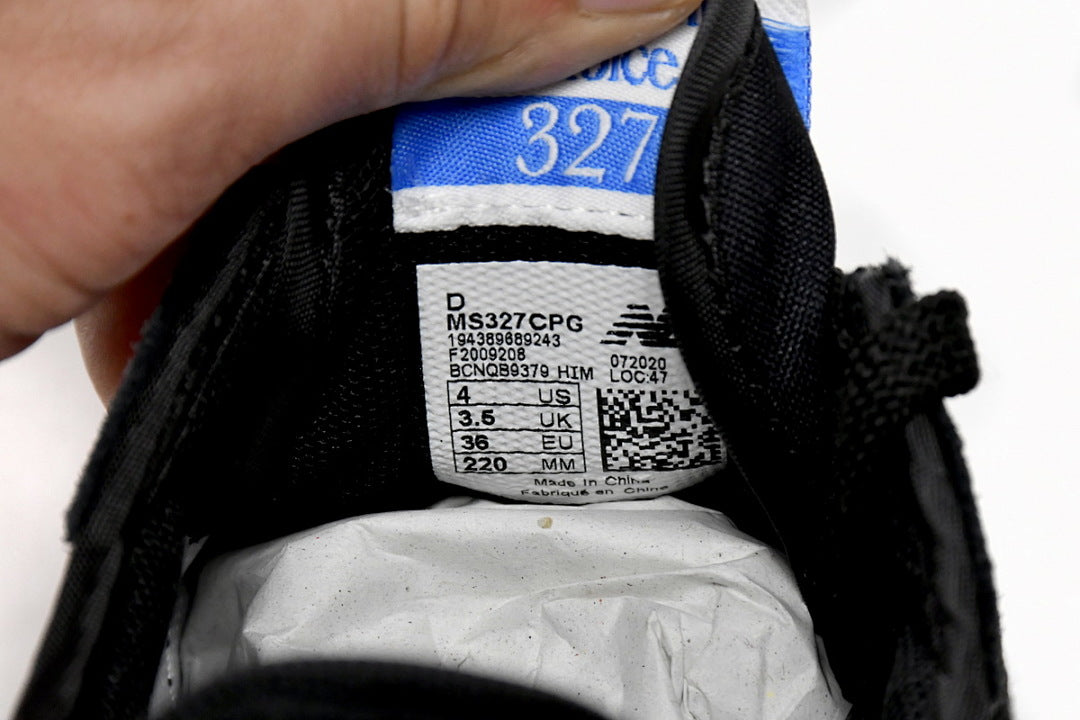New Balance 327 MS327CPG Black White Retro Sneakers | Women's & Men's Casual Shoes