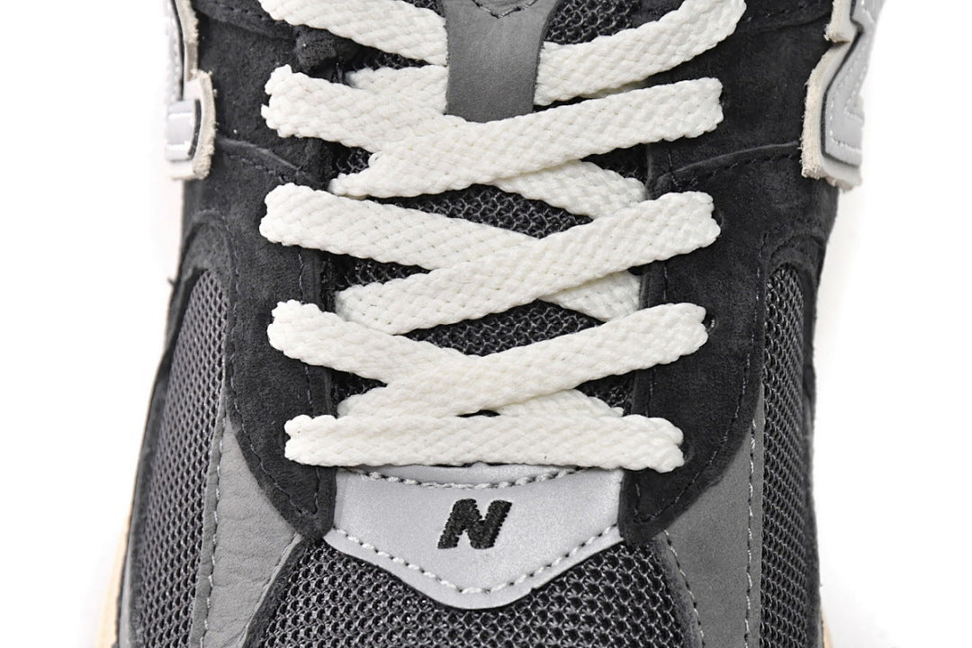 New Balance 2002R M2002RHO Black Grey Womens Mens Retro Mesh Sneakers