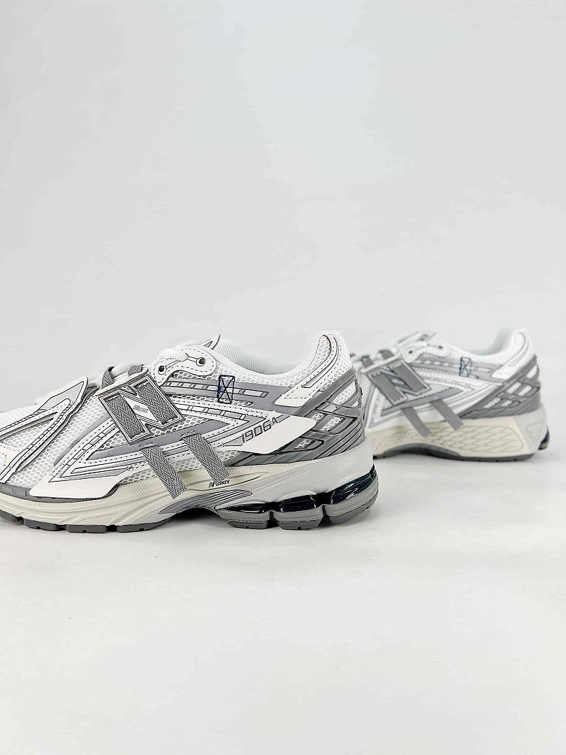 New Balance 1906A White Grey Silver Womens Mens Deconstructed Retro Mesh Sneakers