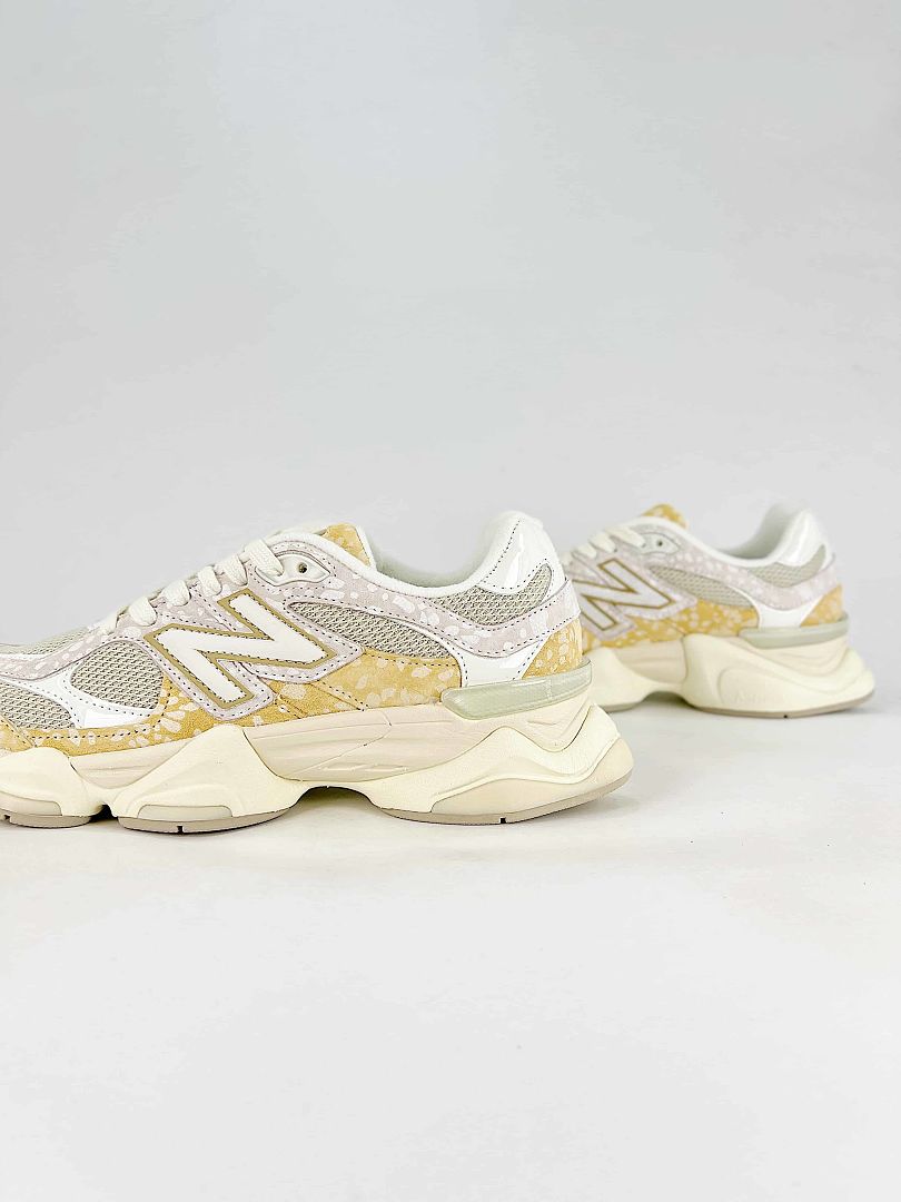 New Balance 9060 U90604VW Cream Yellow Retro Chunky Mesh Sneakers for Women and Men