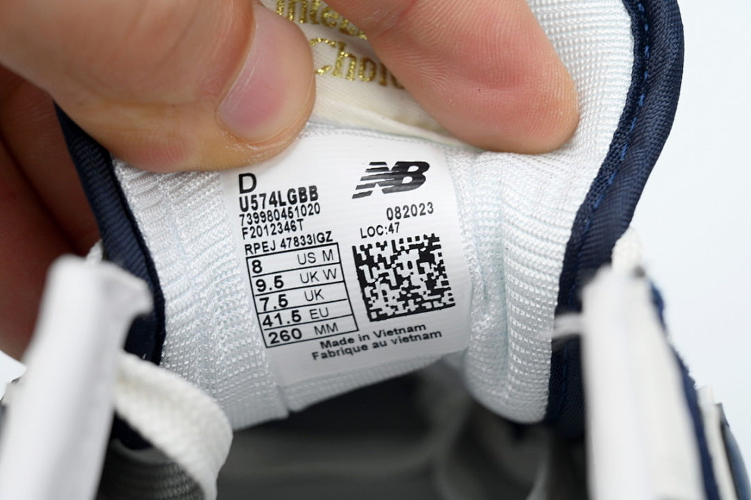 New Balance 574 Legacy U574LGBB Navy White Retro Sneakers | Women's & Men's Casual Shoes