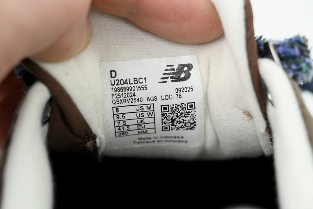 Basketcase x New Balance 204L 'Beef & Broccoli' U204LBC1 Women's & Men's Brown Retro Sneakers