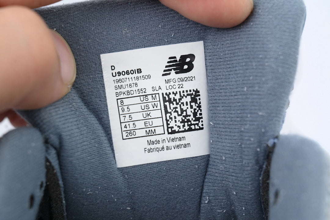 New Balance 9060 Arctic Grey U9060IB Women's & Men's Retro Chunky Sneakers