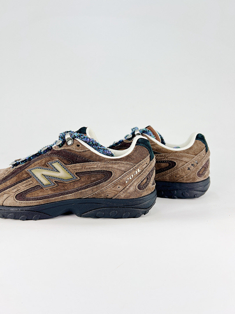 New Balance 204L U204LBc1 Brown Black Womens Mens Retro Low Profile Rope Lace Sneakers