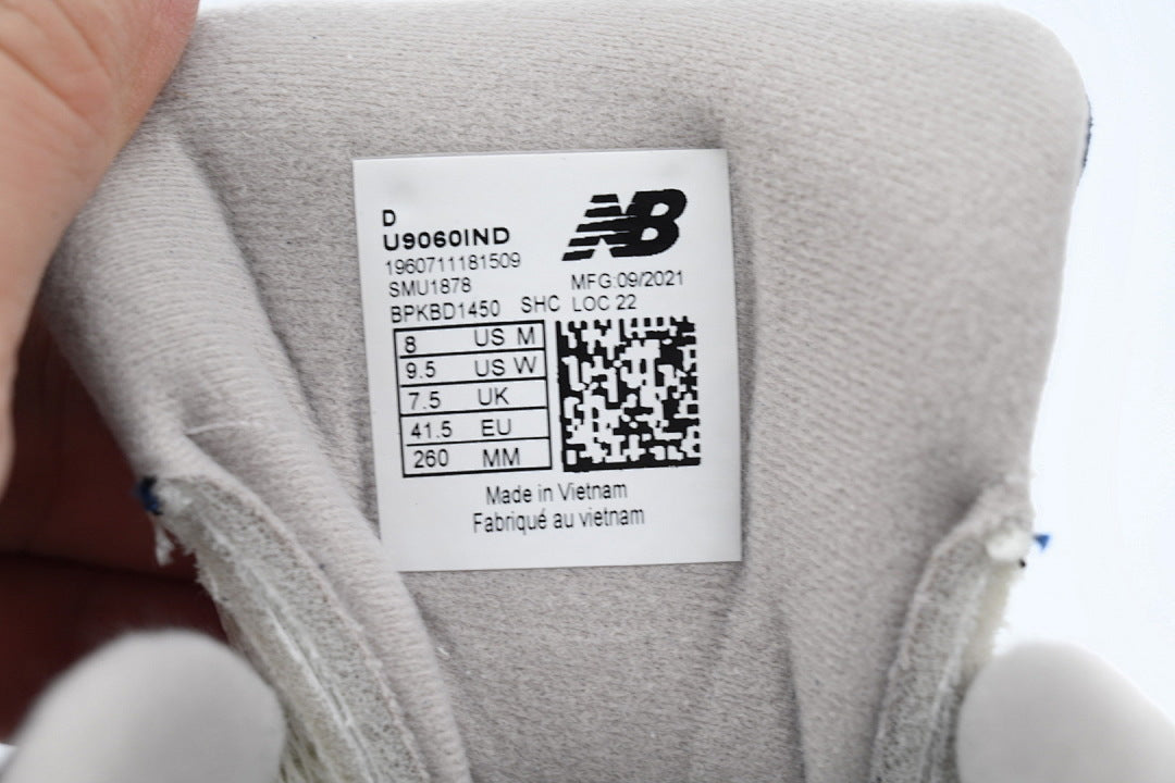 New Balance 9060 Natural Indigo U9060IND Women's Men's Navy Retro Chunky Sneakers