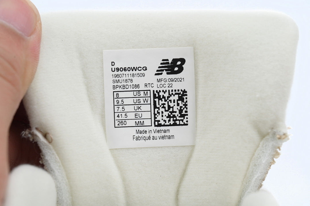 New Balance 9060 'Ivory' U9060WCG Women's & Men's Beige Blue Retro Chunky Sneakers