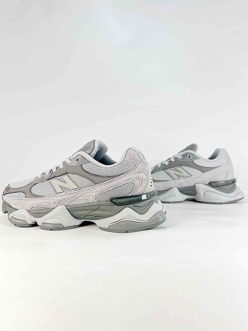 New Balance 9060 U90609EL Grey White Retro Chunky Sneakers for Women and Men