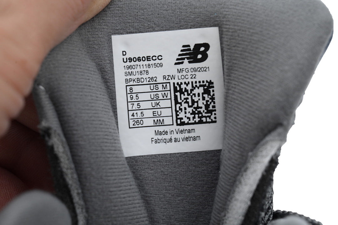New Balance 9060 Castlerock U9060ECC Women's Men's Grey Retro Chunky Sneakers