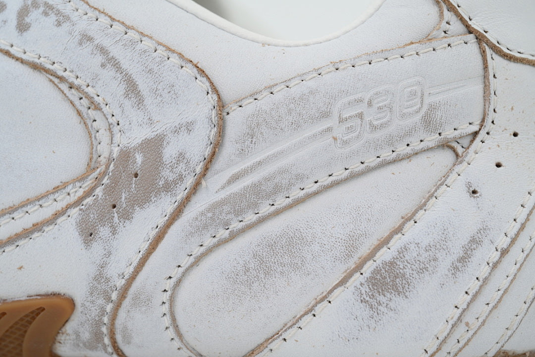 New Balance x Miu Miu 530 SL White Gum Distressed Retro Low Top Sneakers Women Men