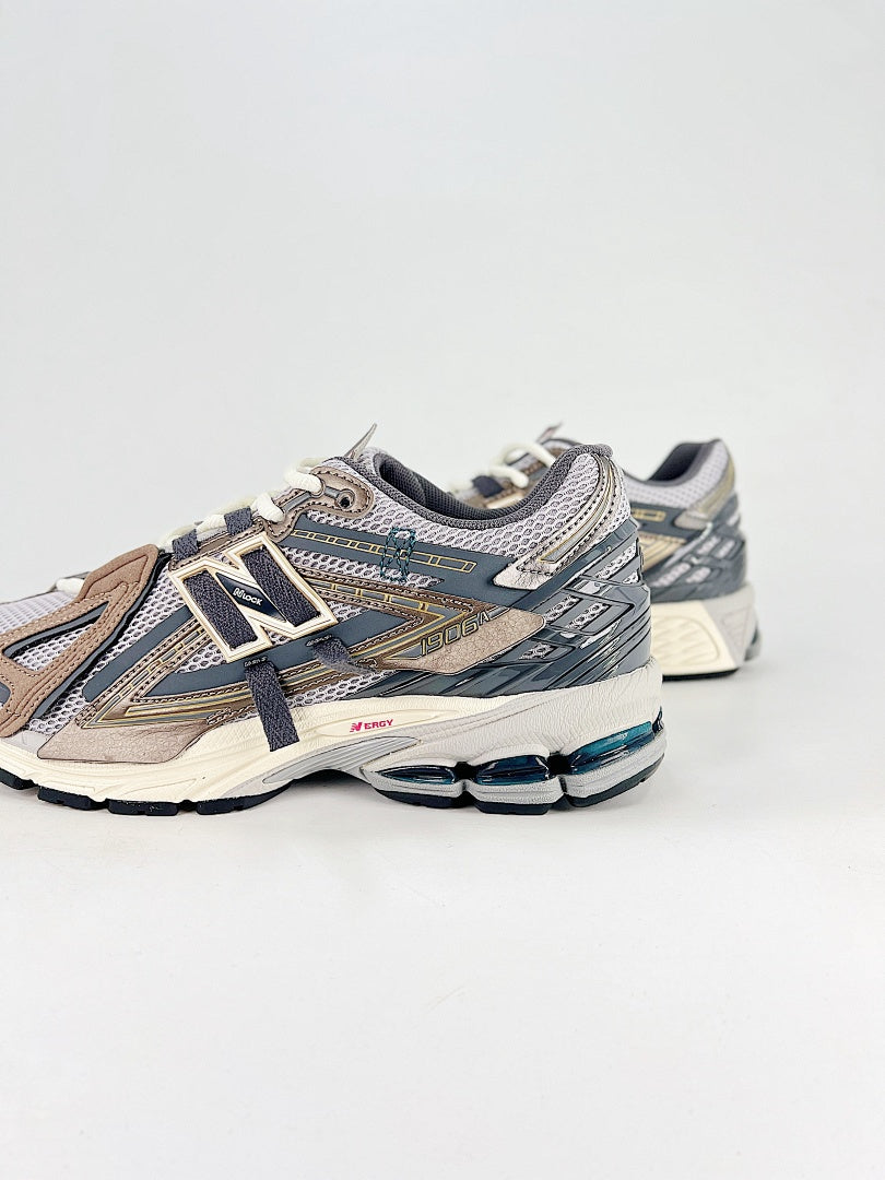 New Balance 1906A Brown Grey Cream Womens Mens Retro Deconstructed Mesh Sneakers