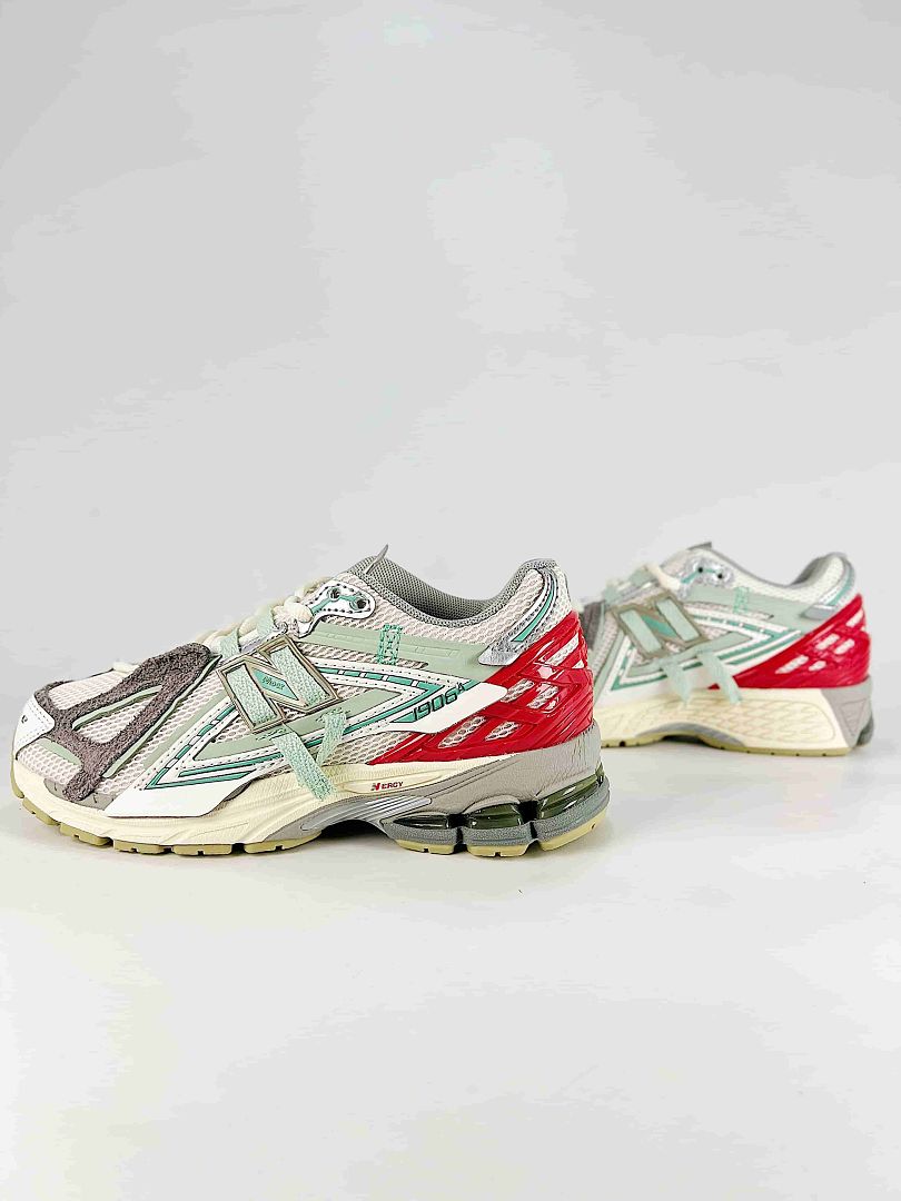 New Balance 1906R U19065DY White Silver Mint Red Retro Sneakers for Women and Men