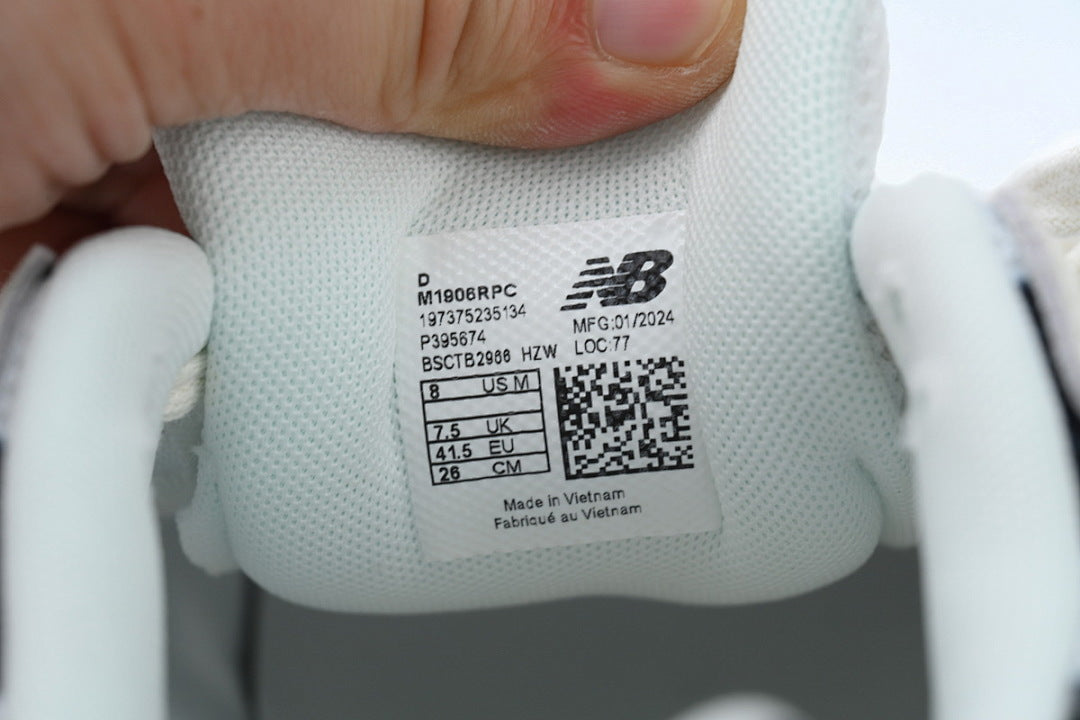 New Balance 1906R M1906RPC Sea Salt White Black Polka Dot Womens Mens Retro Mesh Sneakers