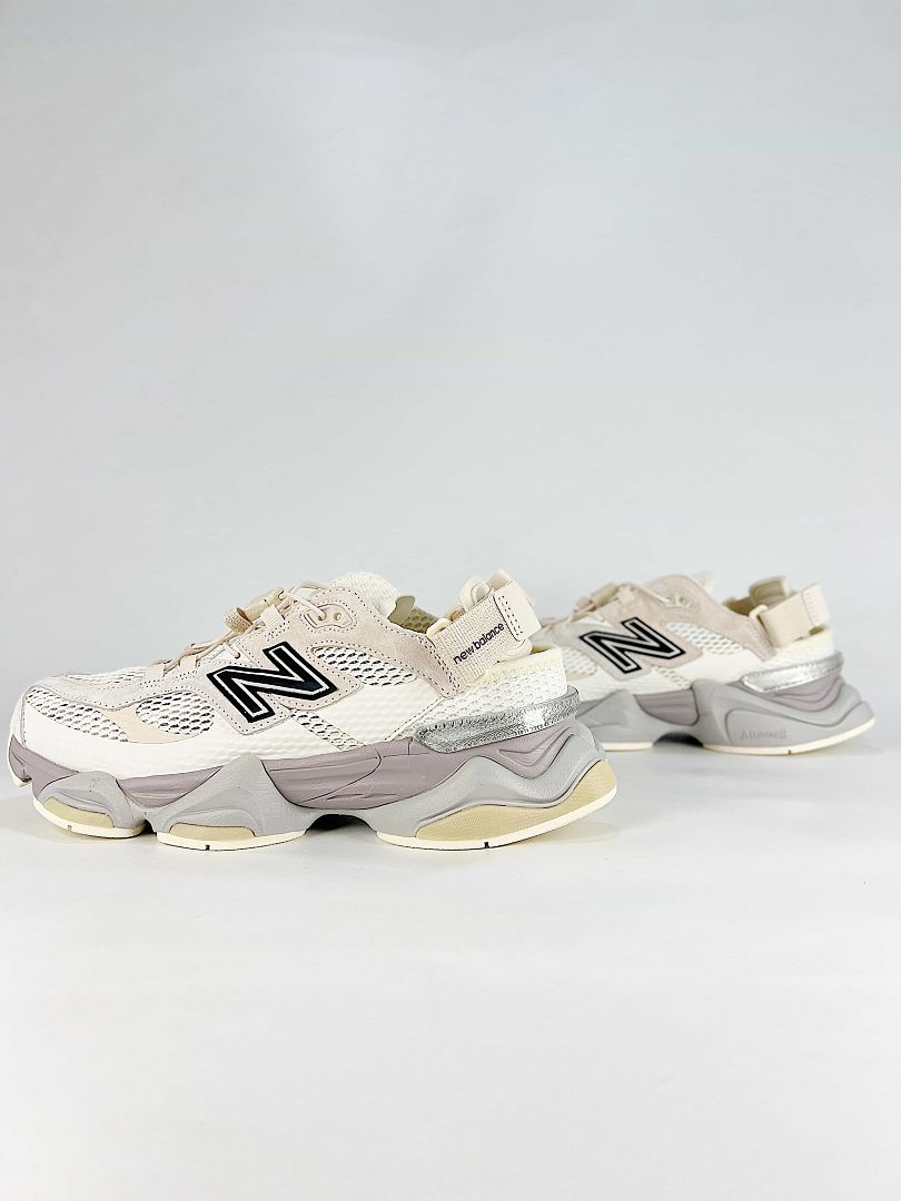New Balance 9060 U90609IH Cream White Grey Mesh Retro Chunky Sneakers for Women and Men