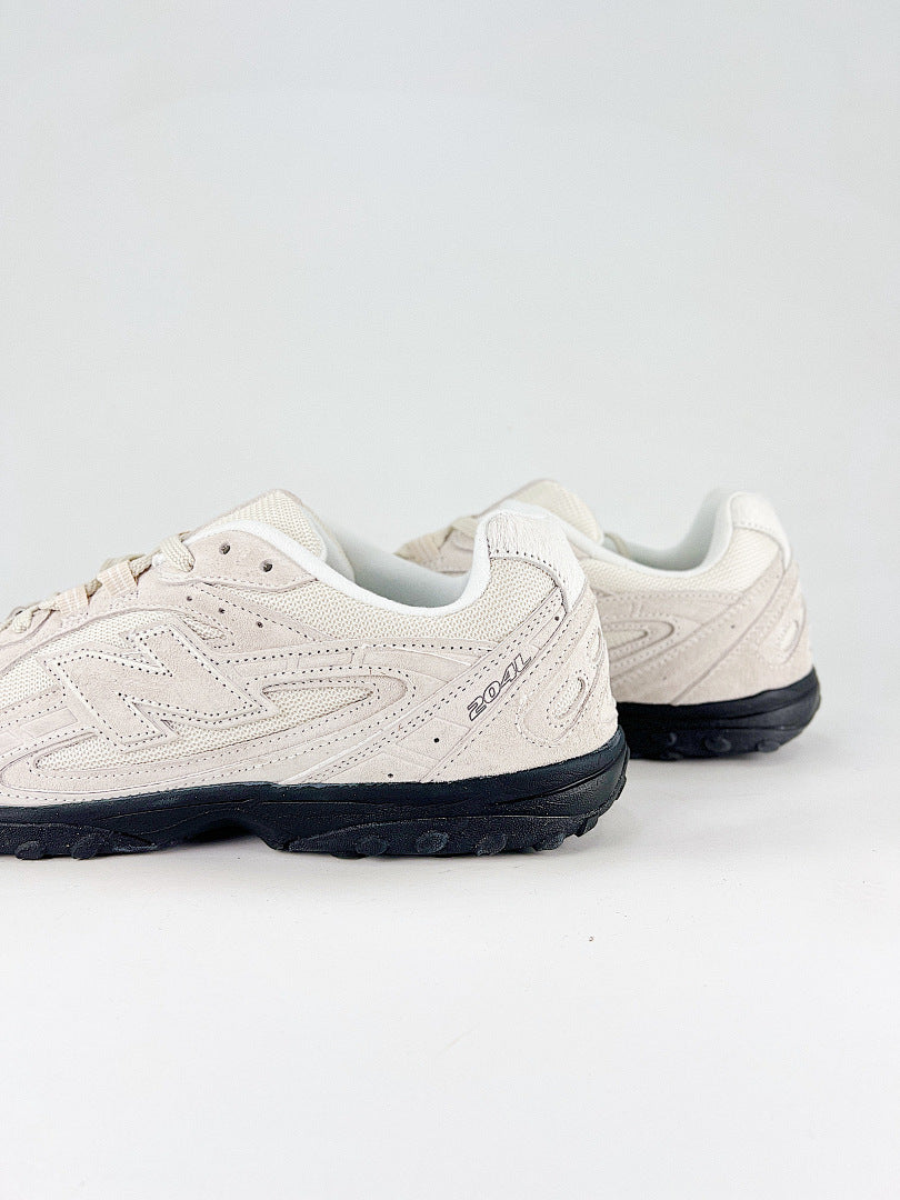 New Balance 204L U204L8OV Cream White Black Womens Mens Retro Low Profile Mesh Sneakers