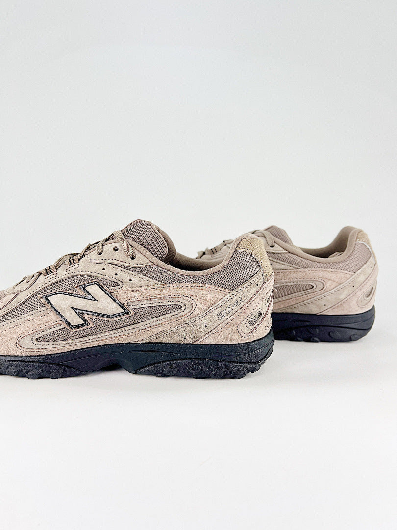 New Balance 204L U204L3K9 Beige Taupe Black Womens Mens Retro Low Profile Mesh Sneakers