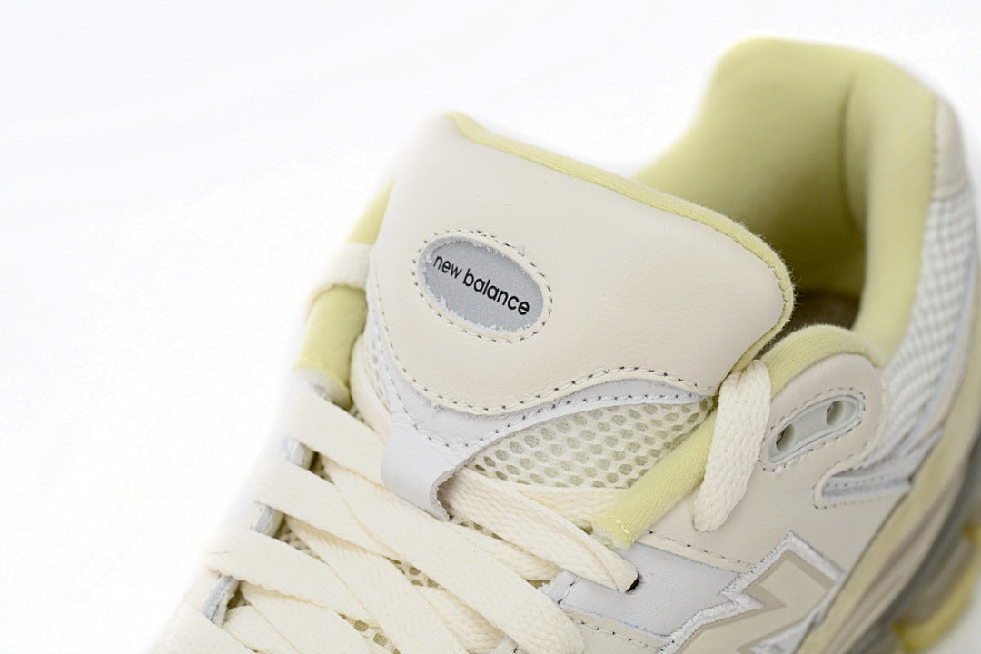 New Balance 2002R M2002RA1 Cream Light Yellow Womens Mens Retro Mesh Sneakers