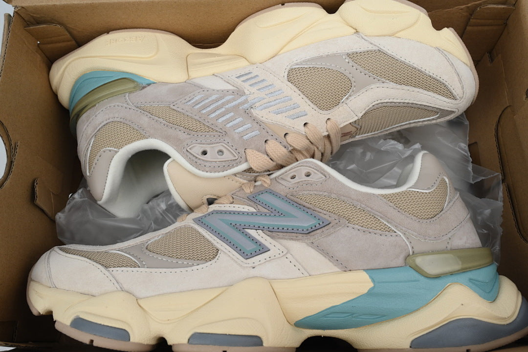 New Balance 9060 'Ivory' U9060WCG Women's & Men's Beige Blue Retro Chunky Sneakers