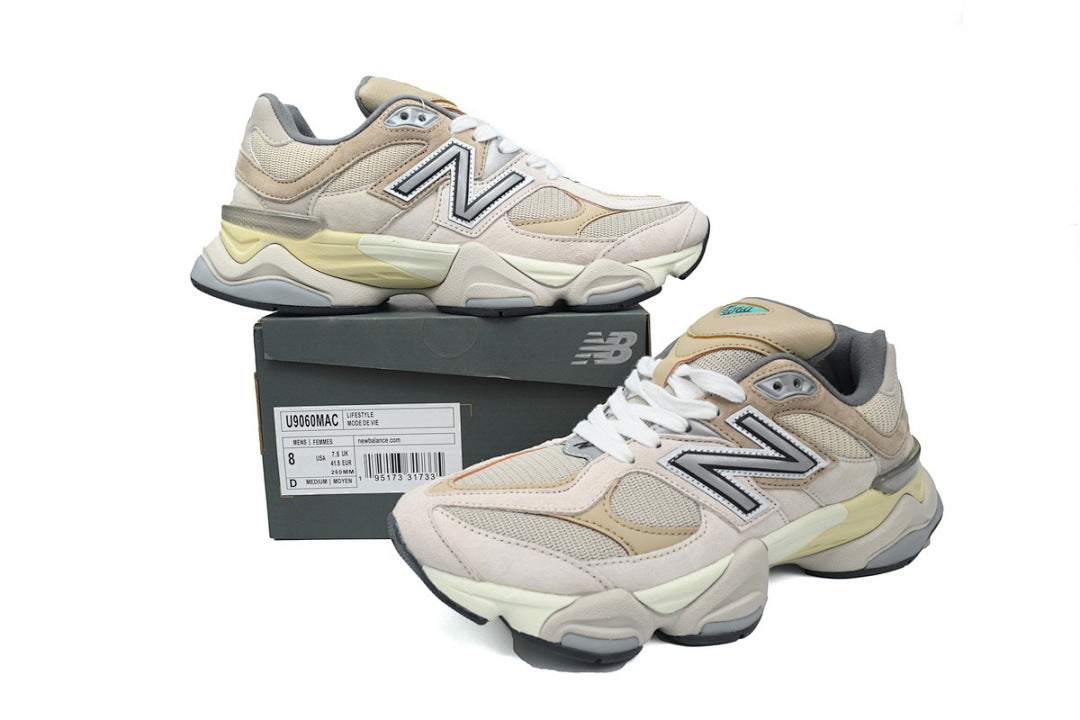New Balance 9060 'Sea Salt' U9060MAC Women's & Men's Beige Retro Chunky Sneakers